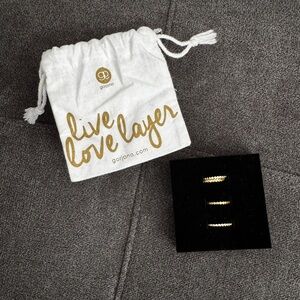 Gorjana Gold Ring Set of 4 size 7